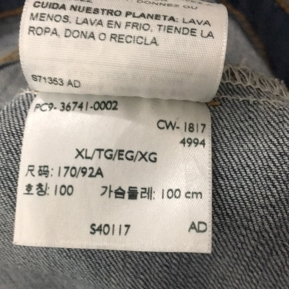 Girls Denim Jacket Levi Strauss & Co Signature XL - Picture 10 of 10
